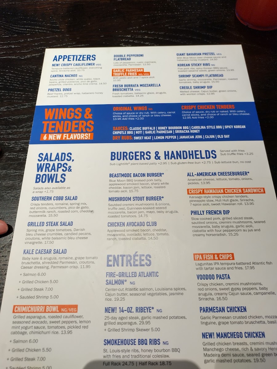 Menu Dave & Buster's Long Beach-9